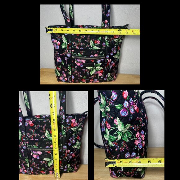 Vera Bradley Small Vera Tote in Winter Berry - Picture 4 of 10